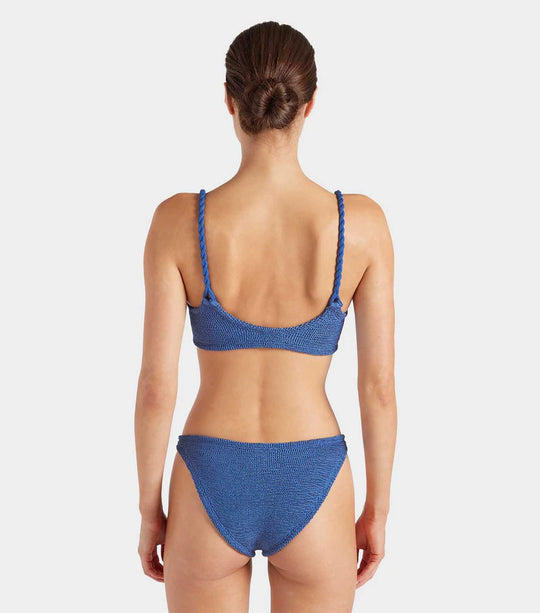 Phoebe Bikini Metallic Denim