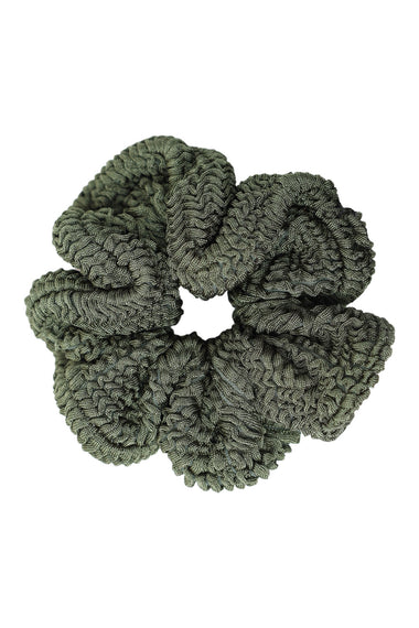 Scrunchie Metallic Khaki