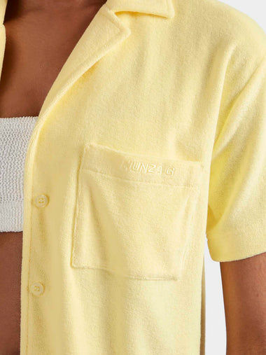 Terry Towelling Cuban Shirt Butter