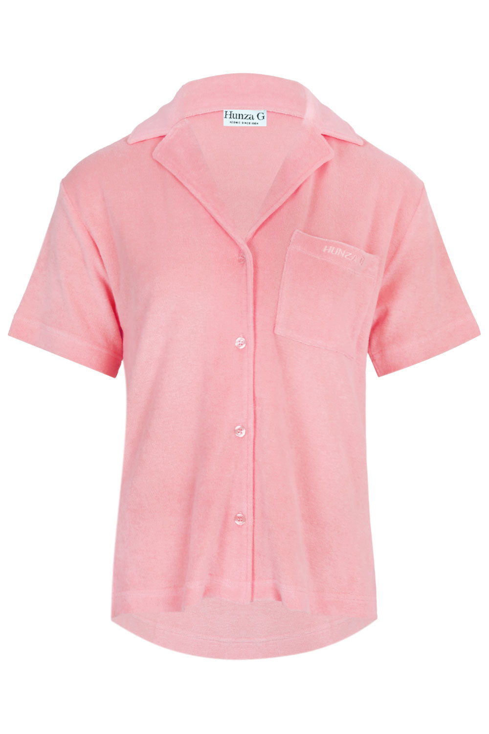 Load image into Gallery viewer, Terry Towelling Cuban Shirt Pink
