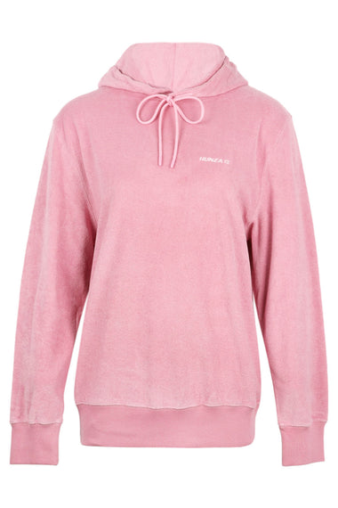 Terry Towelling Hoodie Pink