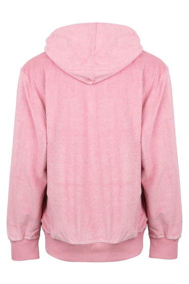 Terry Towelling Hoodie Pink