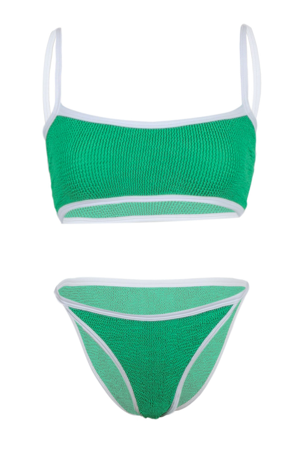 Load image into Gallery viewer, Tyler Bikini Emerald/White
