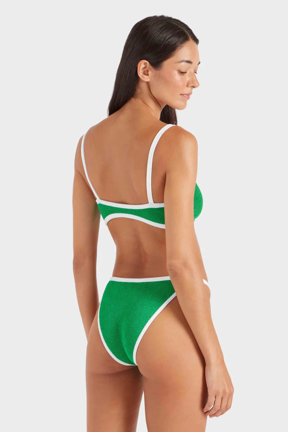 Load image into Gallery viewer, Tyler Bikini Emerald/White
