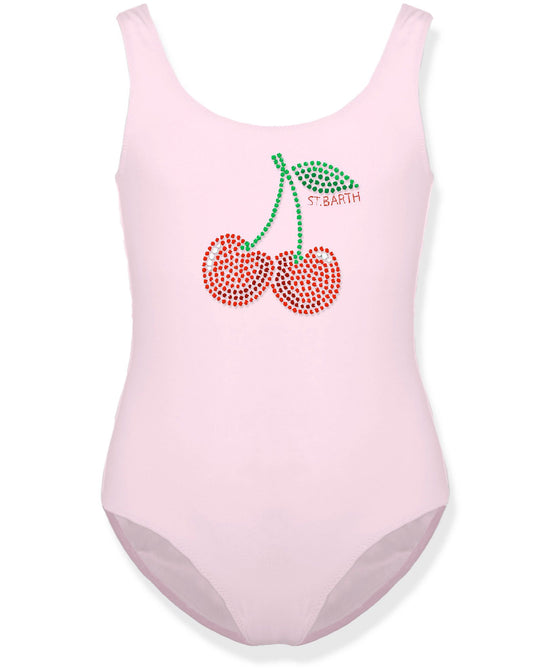 Load image into Gallery viewer, Cara Studs Cherry One Piece Swimsuit
