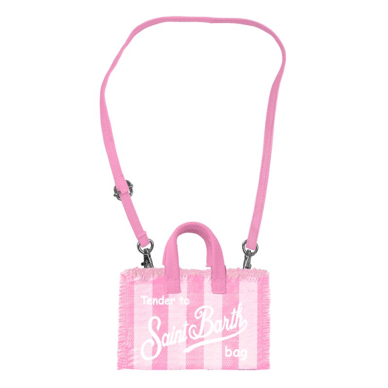 Phone Bag Stripes Pop Pink & White