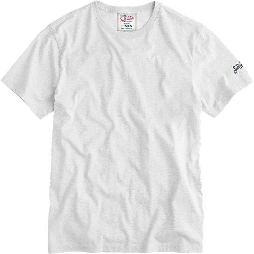 Load image into Gallery viewer, Ecstasea Man Linen T-shirt White

