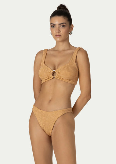 Irina Bikini Peach Lurex