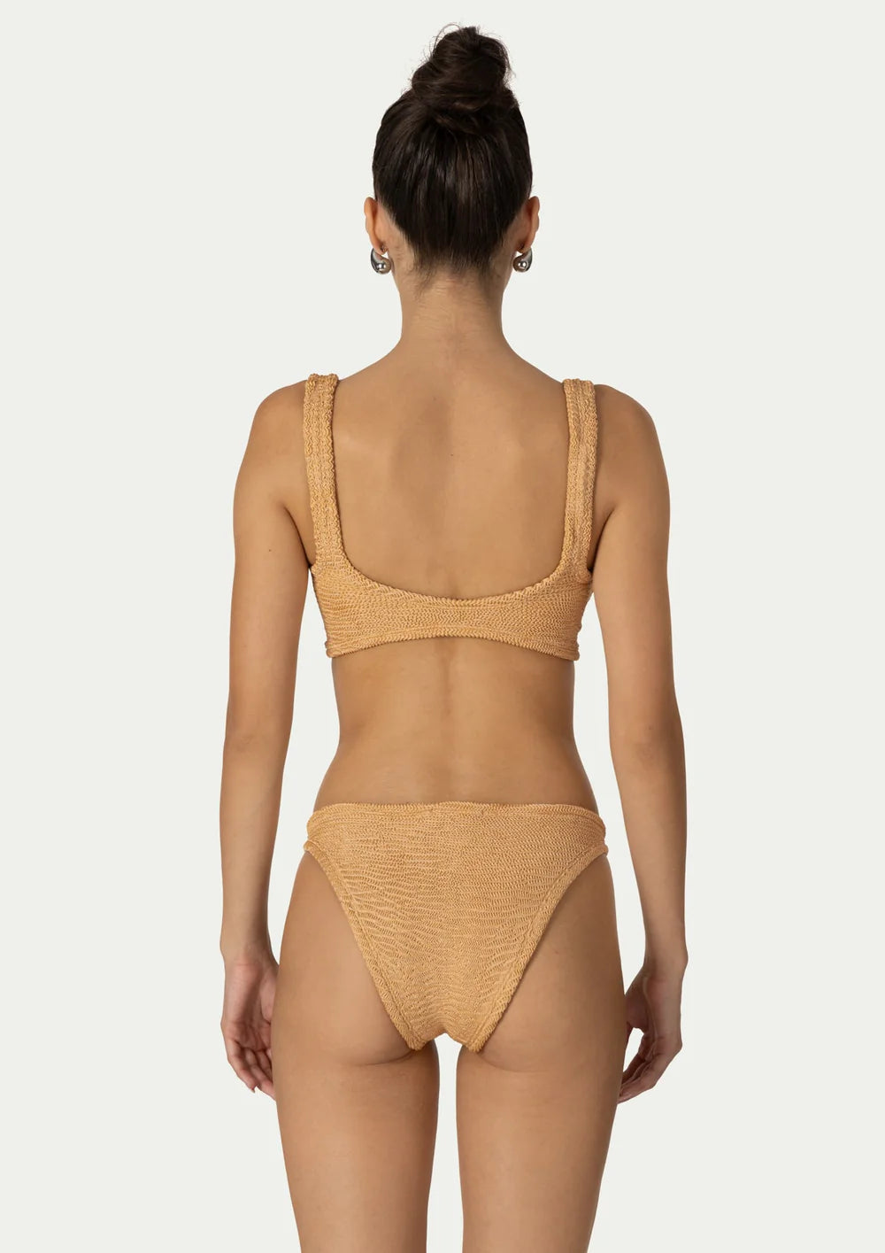 Load image into Gallery viewer, Irina Bikini Peach Lurex
