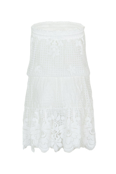 Isla Bandeau Short Dress White - Dress