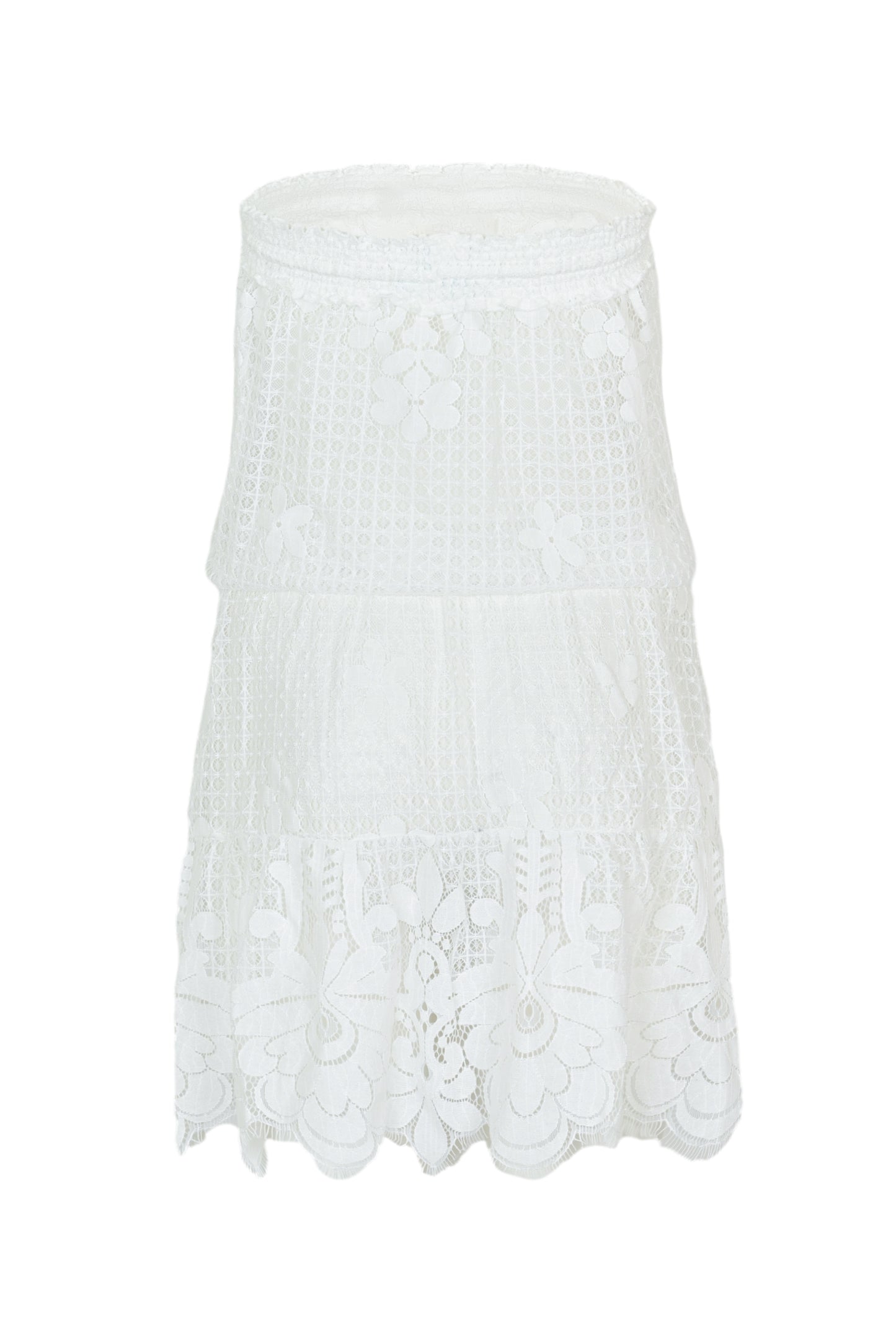 Load image into Gallery viewer, Isla Bandeau Short Dress White - Dress
