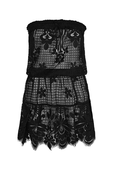 Isla Bandeau Short Dress Black - Dress