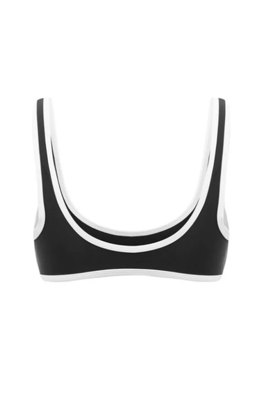 90's Duo Crop Black/White Contrast