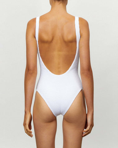 Backless One Piece Crimped White - One Piece