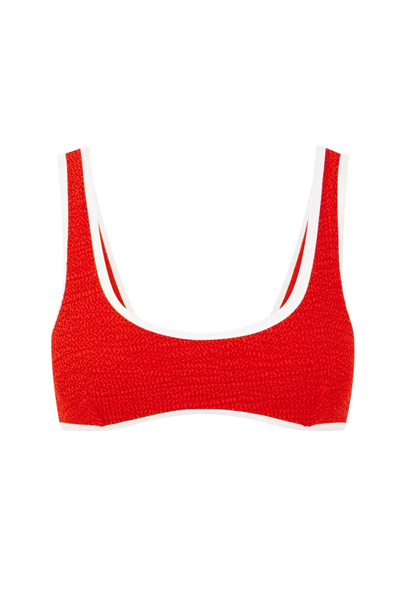 The 90's Duo Crop Red/White Crimp