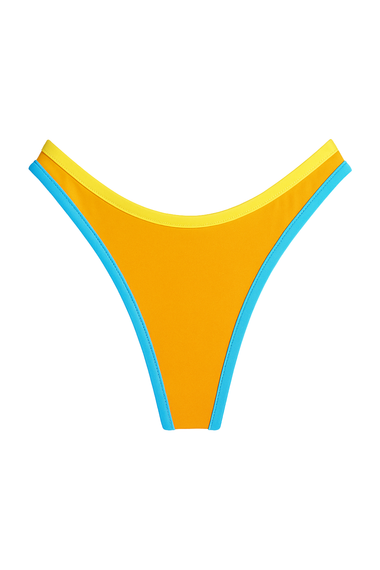 V Bikini Bottom with Contrast Bound Edge
