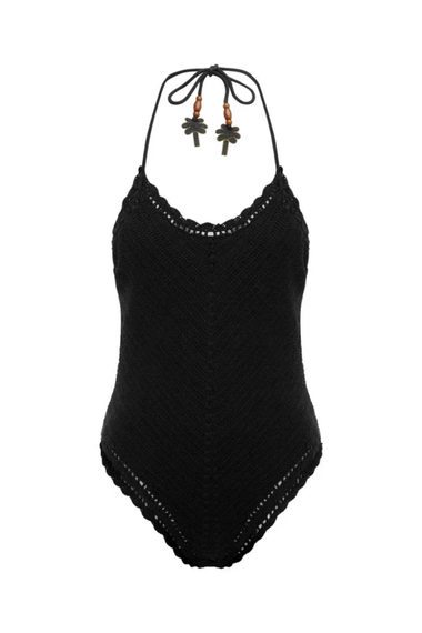 The Crochet Halter One Piece Palm Beach