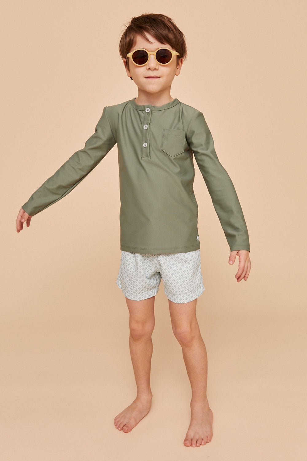 Load image into Gallery viewer, Boy Rashvest Army Green
