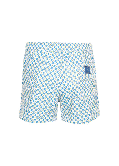Boy Swim Short Floral Yellow