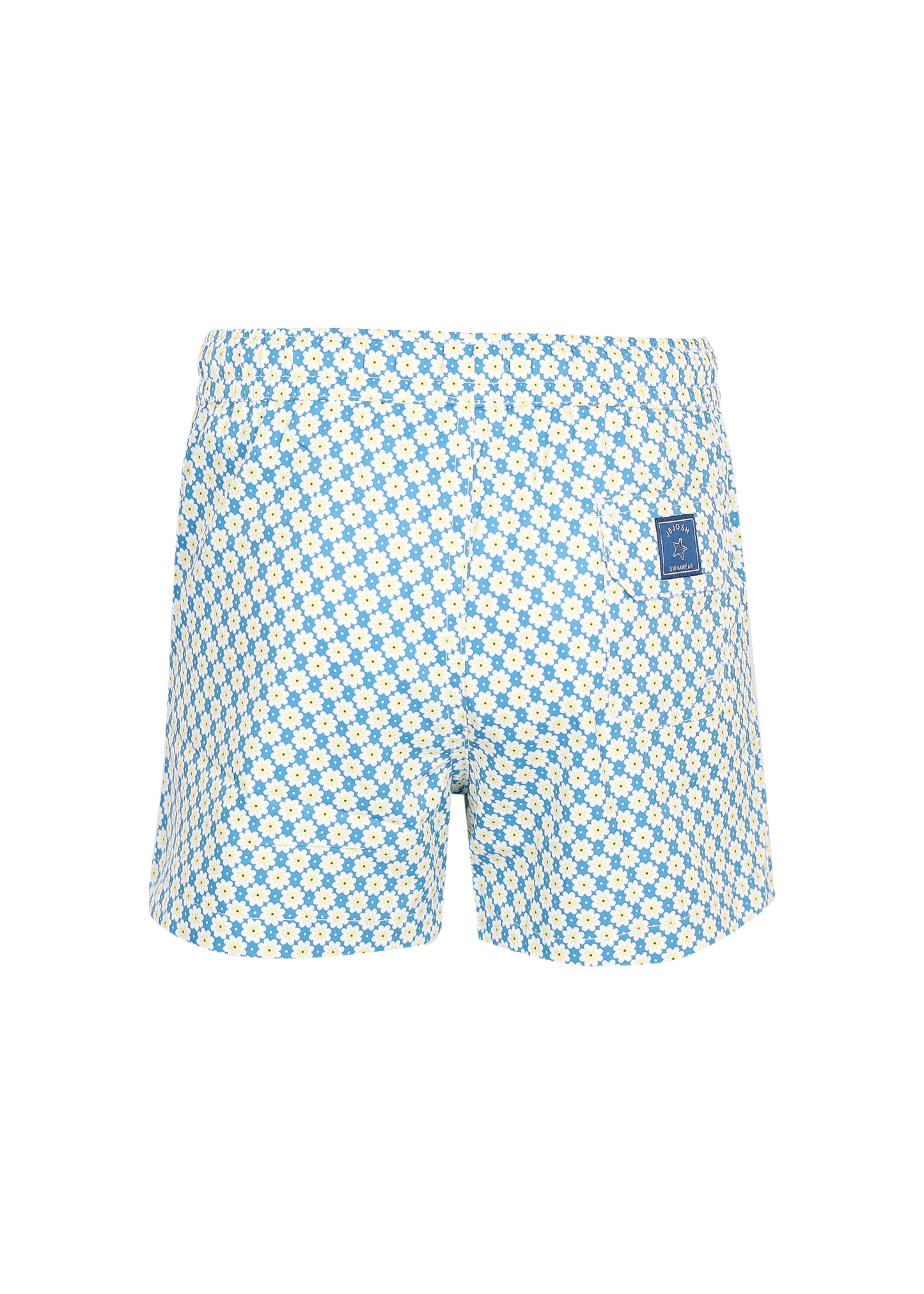 Load image into Gallery viewer, Boy Swim Short Floral Yellow
