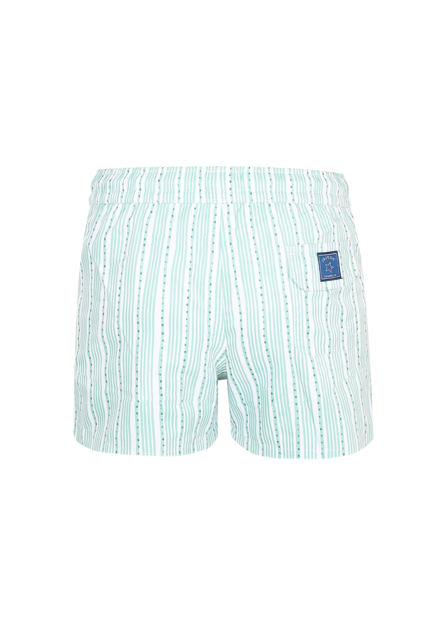 Load image into Gallery viewer, Boy Swim Short Stripe Green
