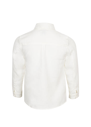 Kaftan Linen Shirt Off White