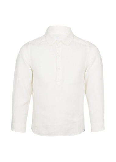 Kaftan Linen Shirt Off White