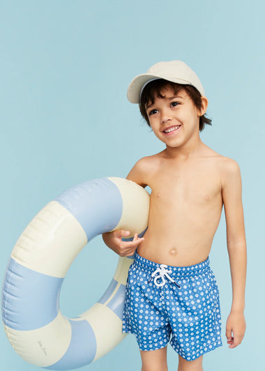 Boy Swim Short Geo Blue