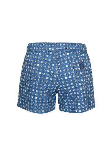 Boy Swim Short Geo Blue