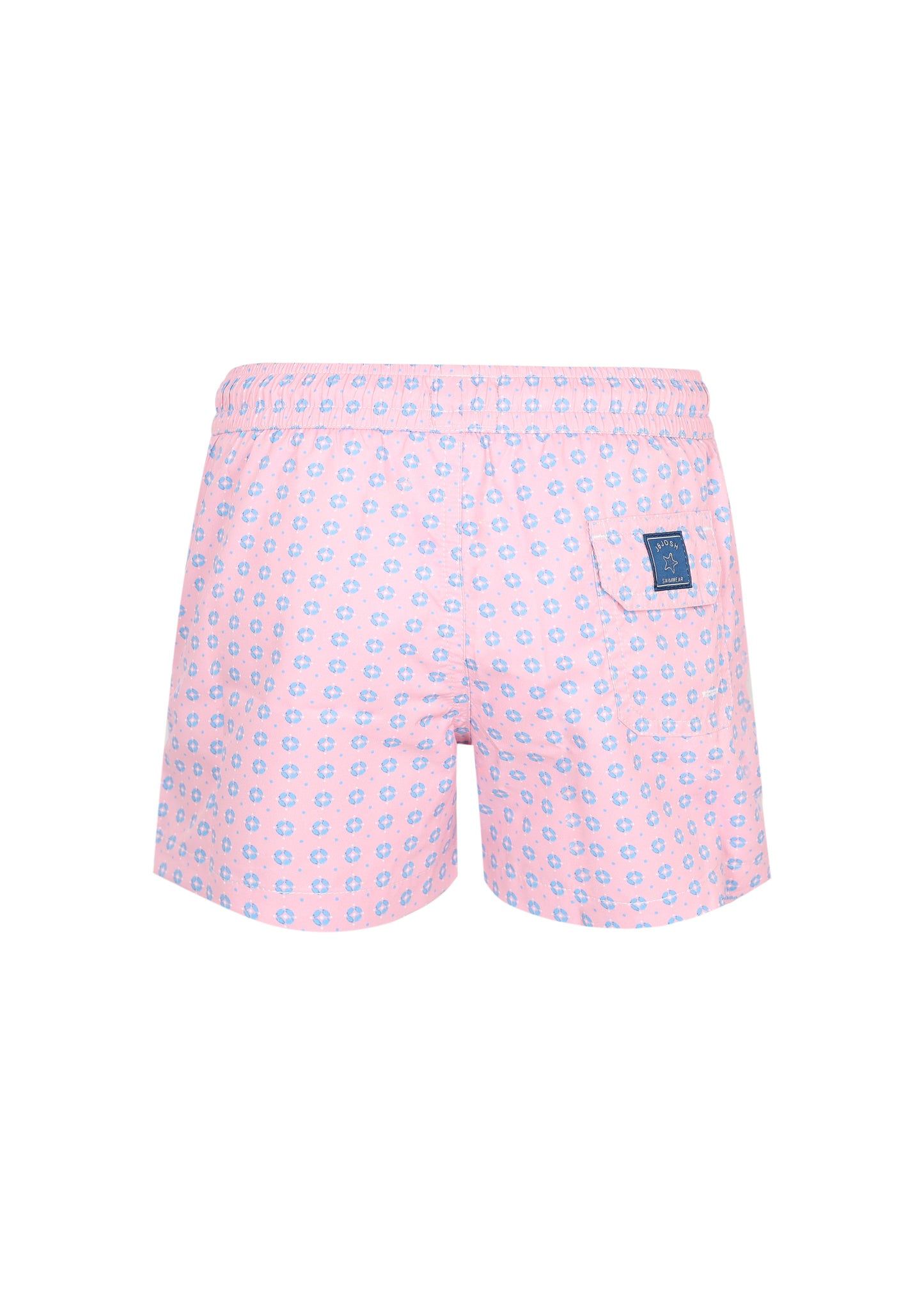 Load image into Gallery viewer, Boy Swim Short Geo Pink
