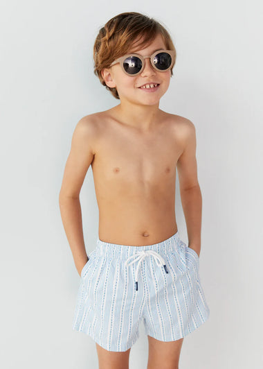 Boy Swim Short Stripe Blue