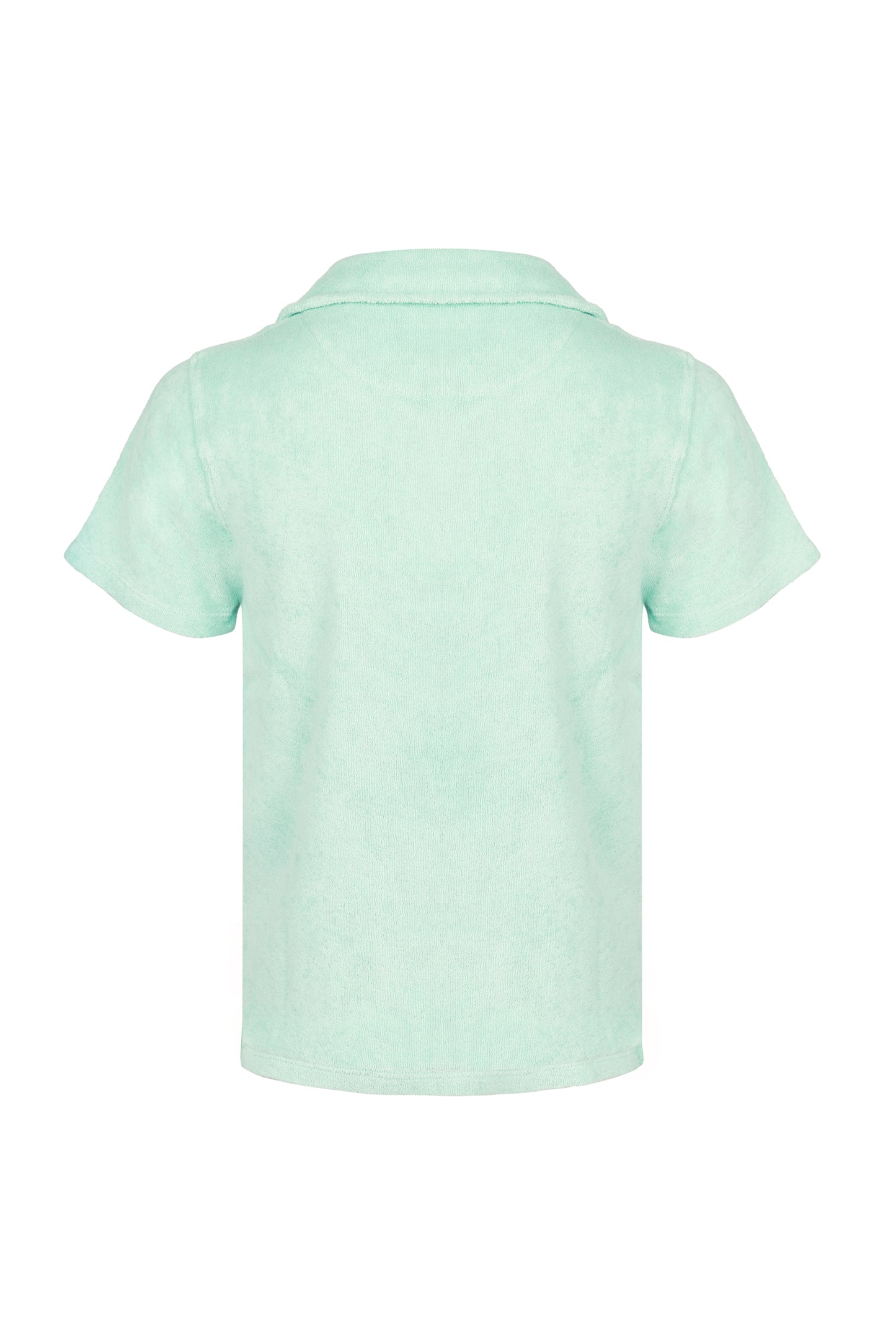 Load image into Gallery viewer, Terry Cotton Polo Shirt Lagoon
