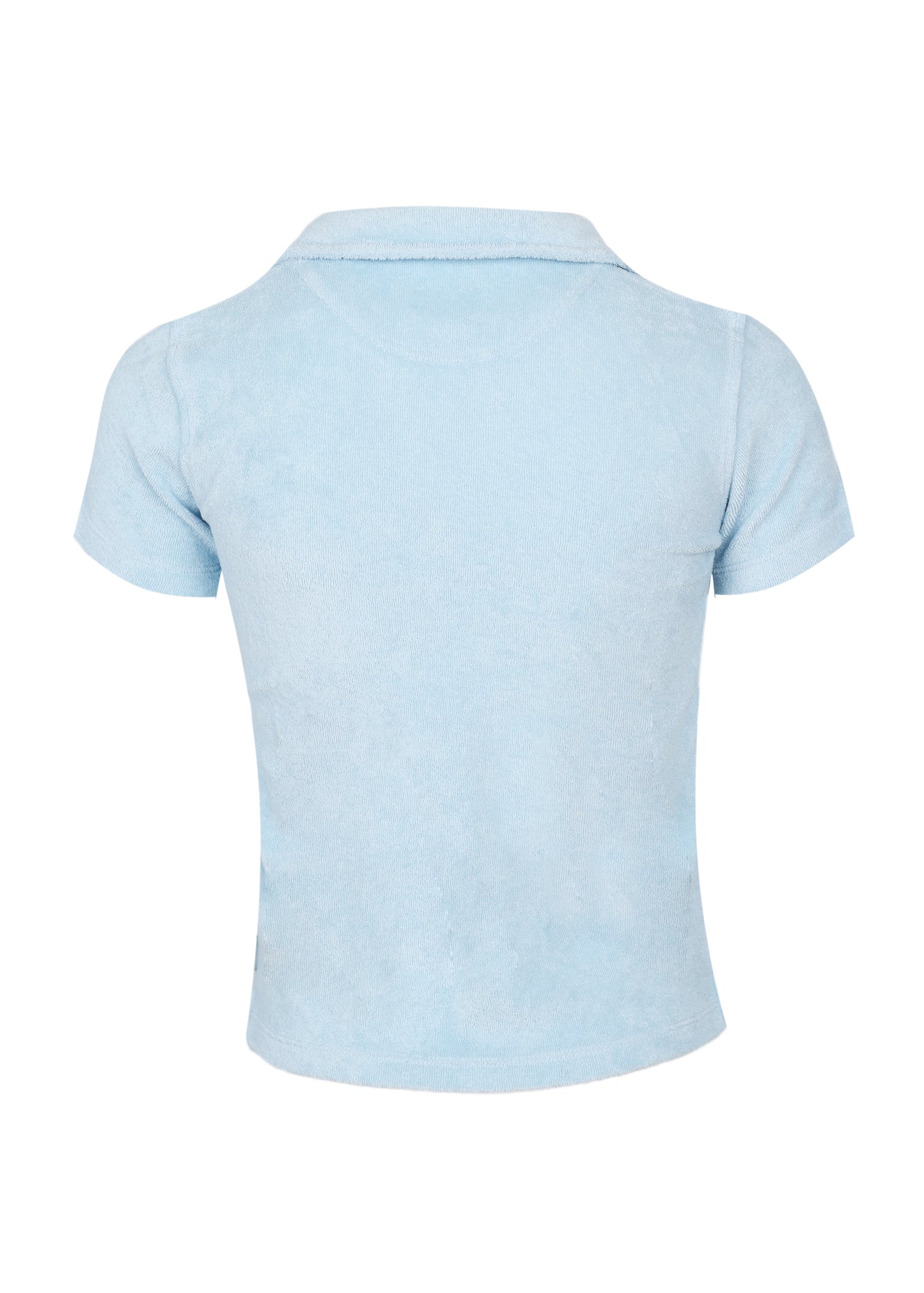 Load image into Gallery viewer, Terry Cotton Polo Shirt Light Blue
