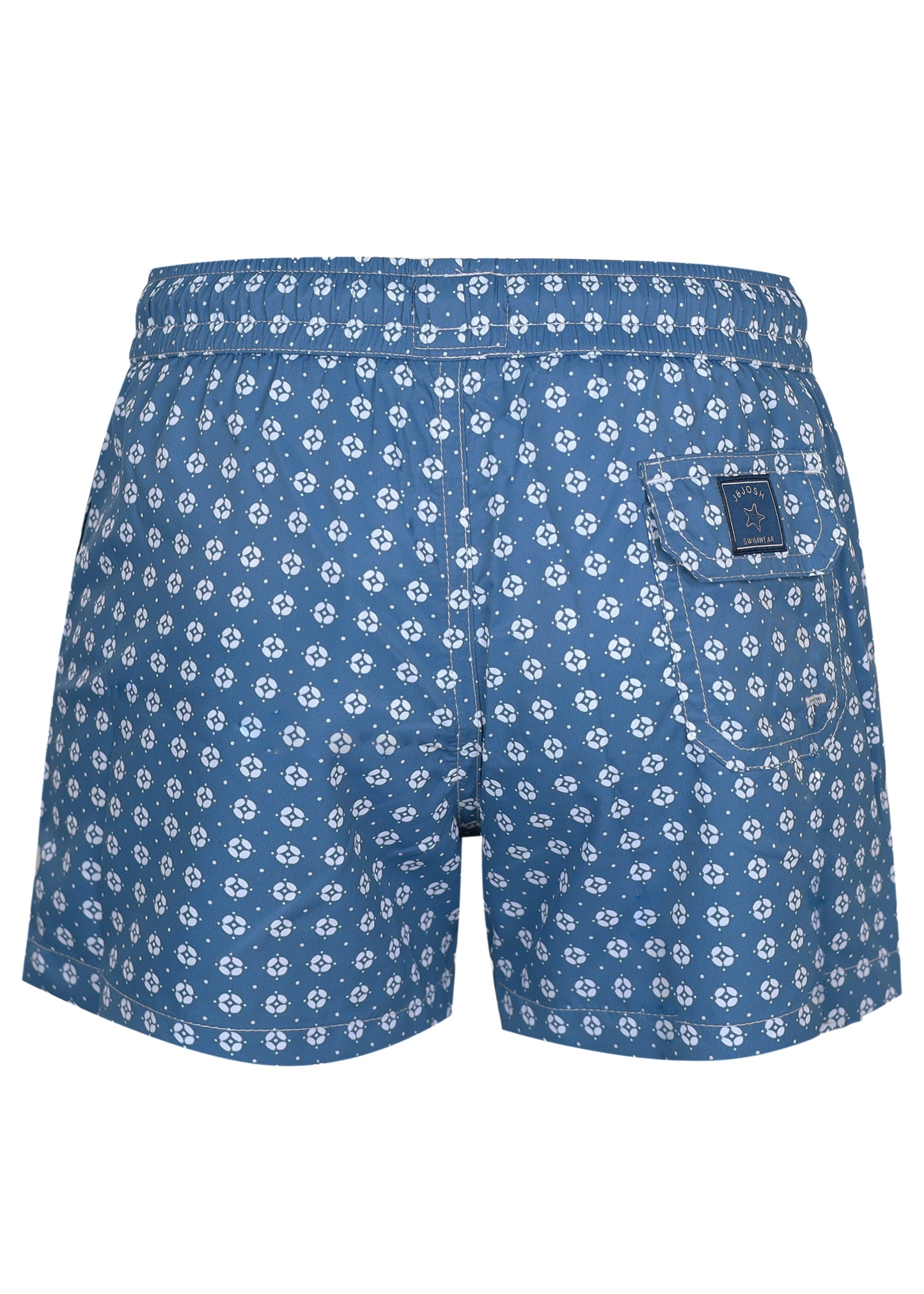 Load image into Gallery viewer, Men Swim Short Geo Blue
