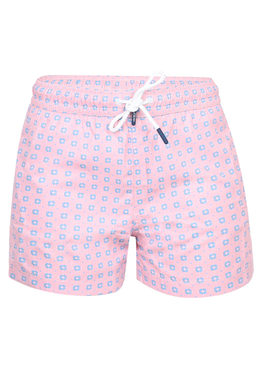 Load image into Gallery viewer, Men Swim Short Geo Pink
