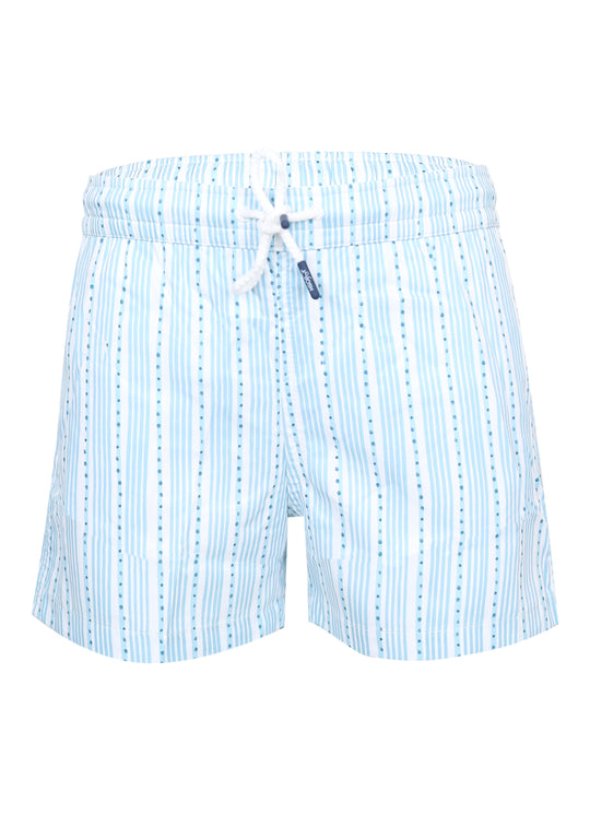 Load image into Gallery viewer, Men Swim Short Stripes Blue
