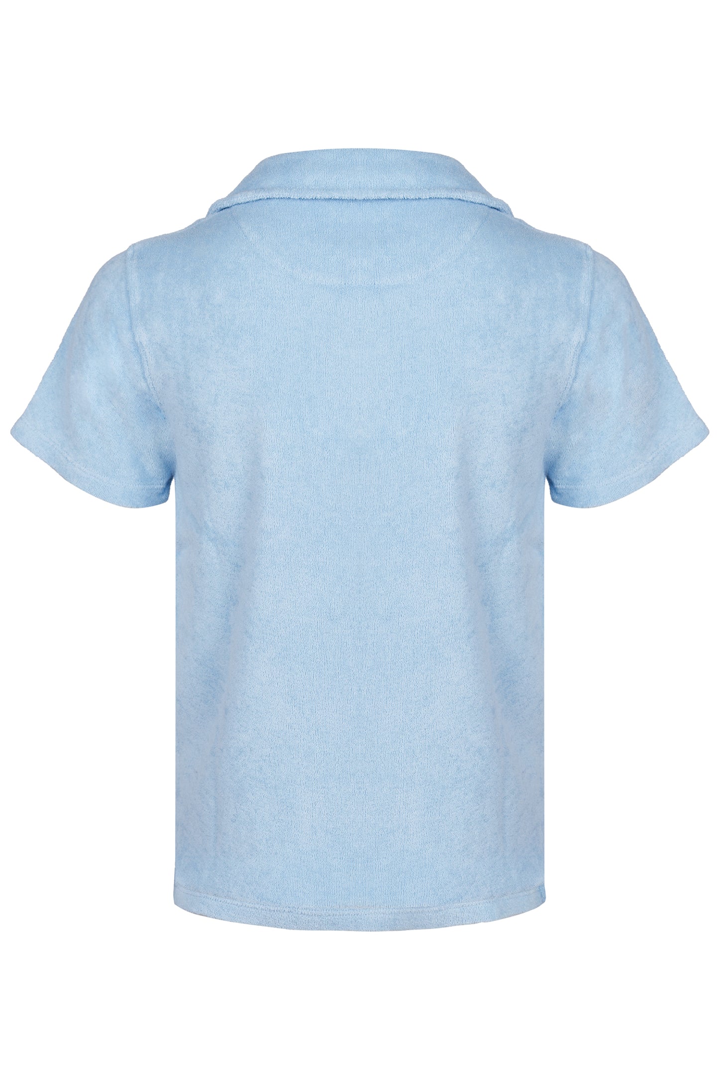 Load image into Gallery viewer, Terry Cotton Polo Shirt Light Blue
