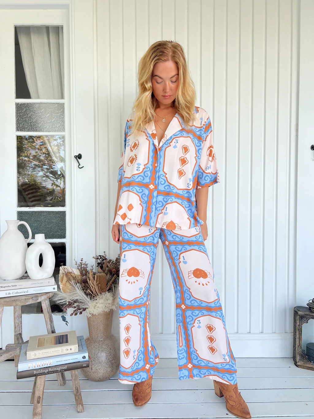 Load image into Gallery viewer, Ace of Spades Print Samara Shirt
