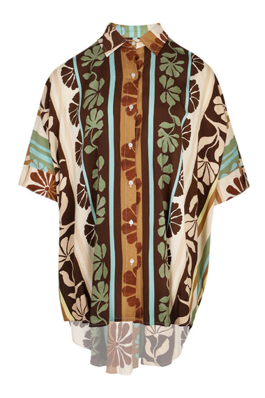 Cacao Mist Print River Shirt