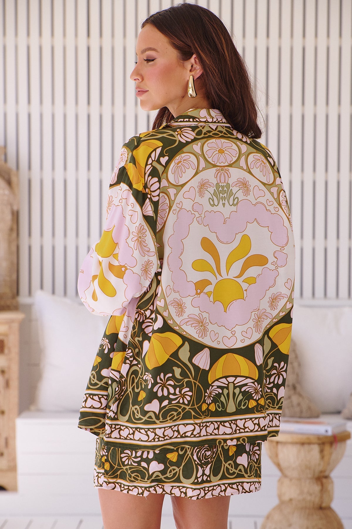 Load image into Gallery viewer, Dekota Print Amber Shirt - Top
