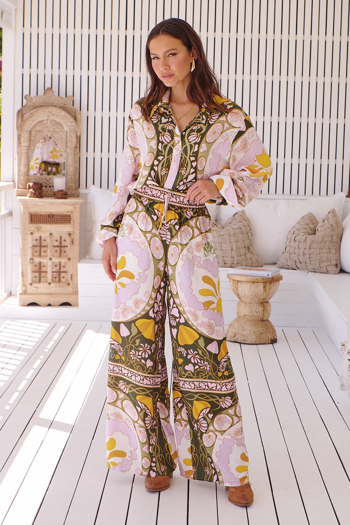 Load image into Gallery viewer, Dekota Print Rocky Pant - Bottoms
