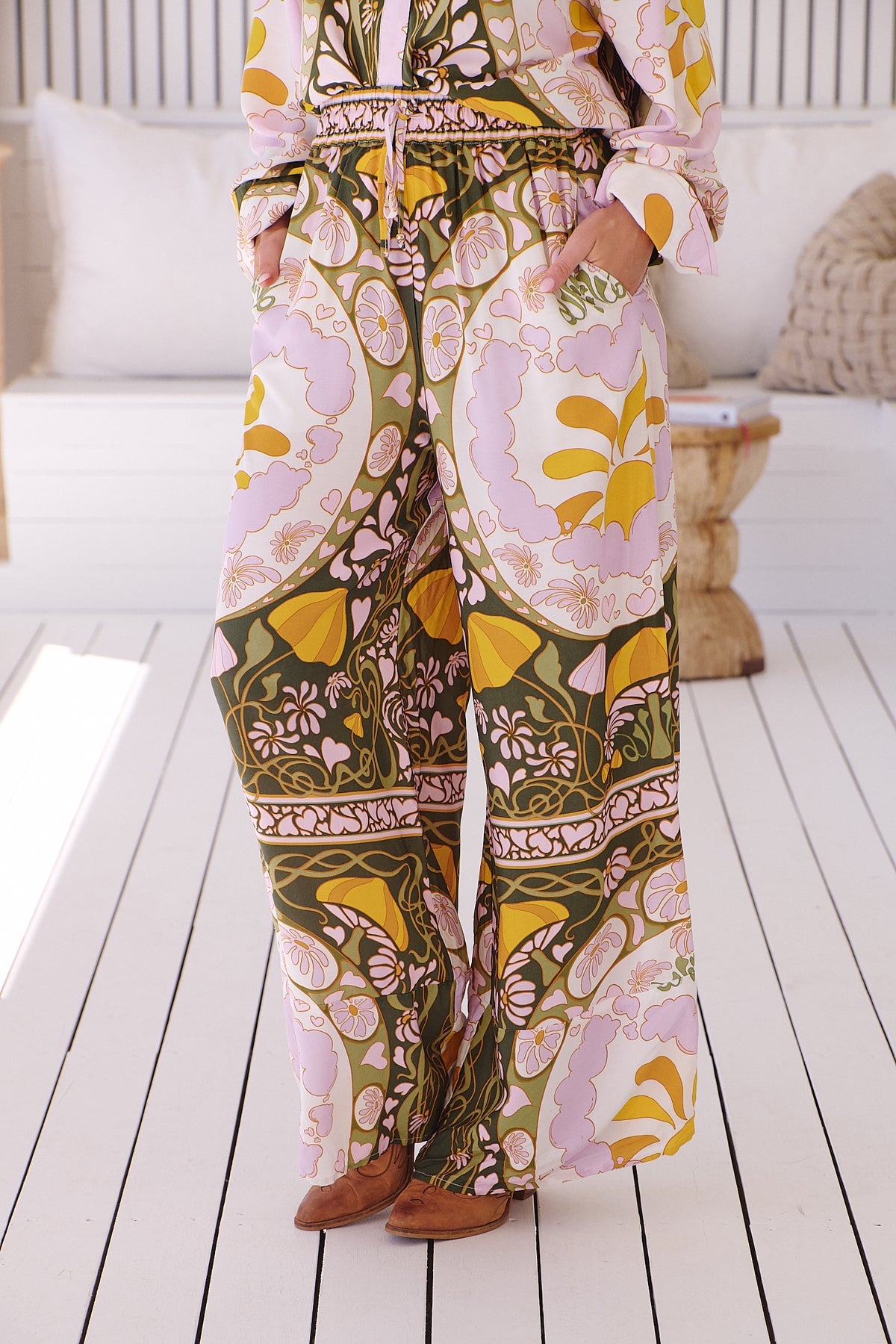 Load image into Gallery viewer, Dekota Print Rocky Pant - Bottoms
