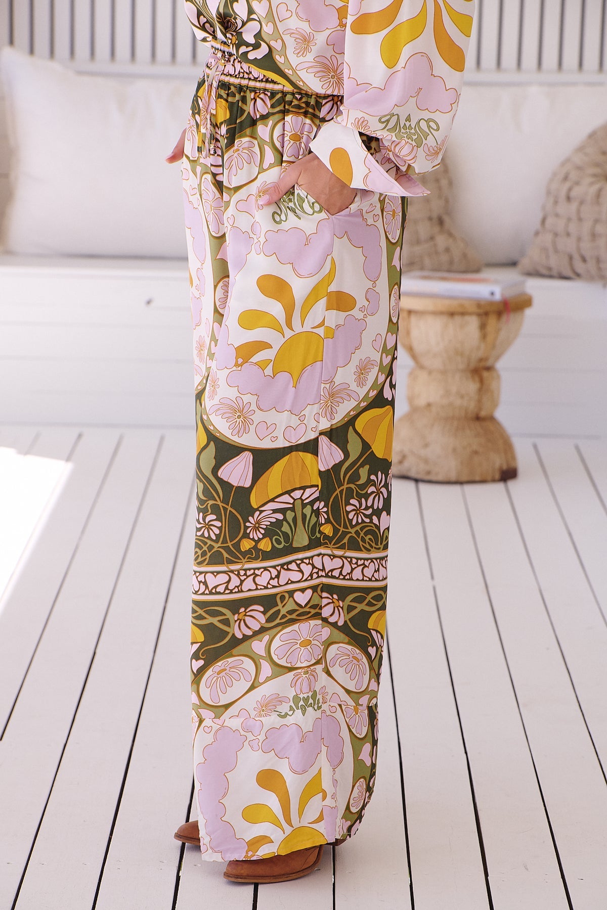 Load image into Gallery viewer, Dekota Print Rocky Pant - Bottoms
