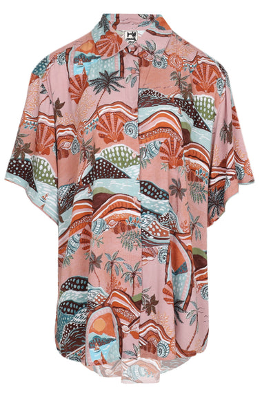 Lakeside Serenity Print Lola Shirt