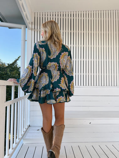 Mahala Print Florin Mini Dress - Dress