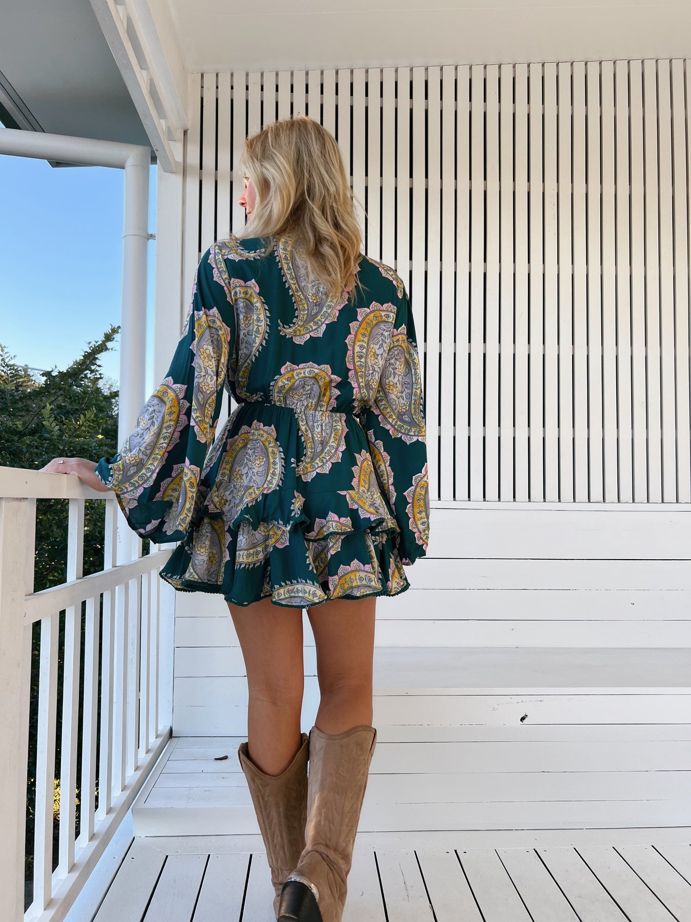 Load image into Gallery viewer, Mahala Print Florin Mini Dress - Dress
