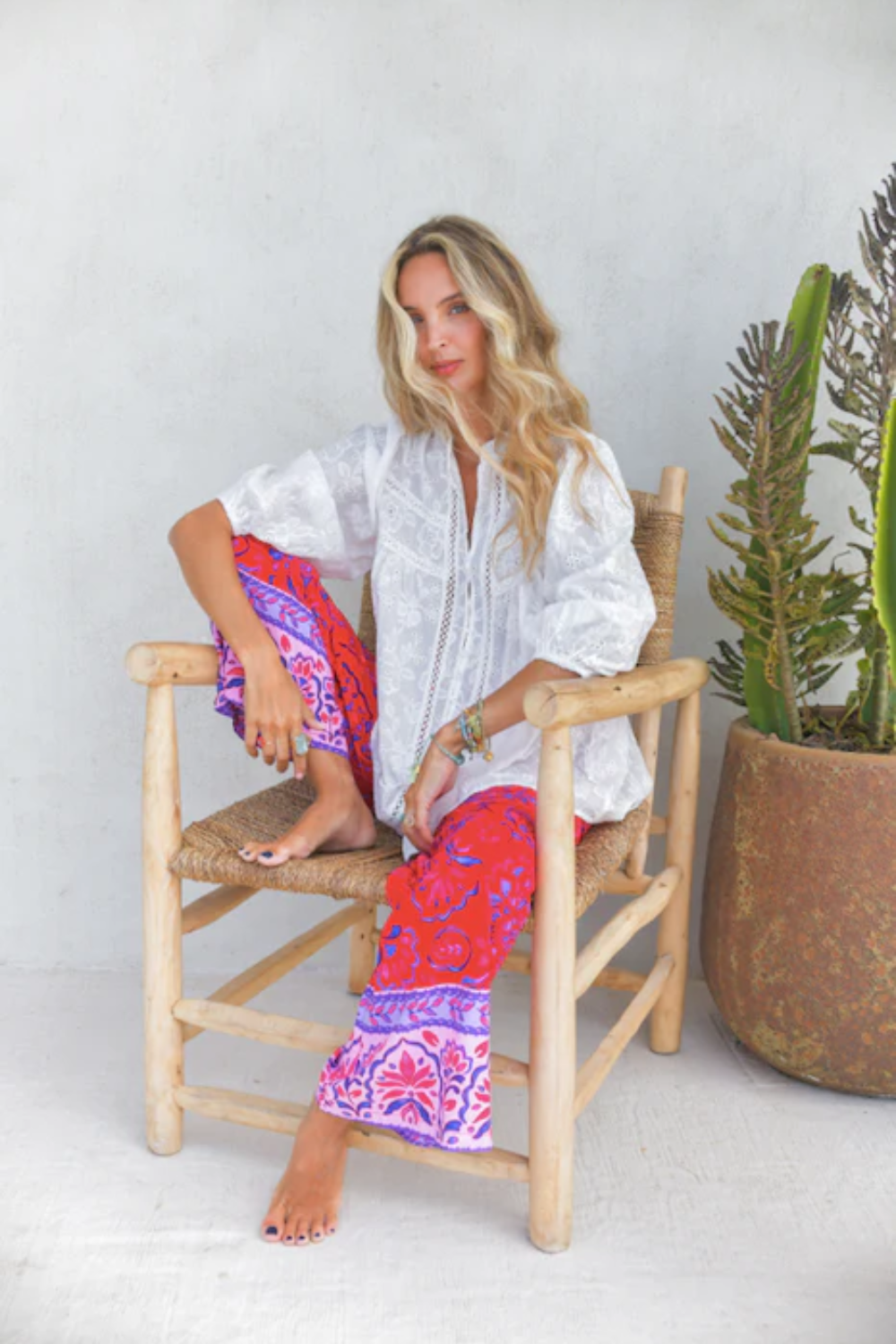 Load image into Gallery viewer, Moon Flower Collection Bee Blouse
