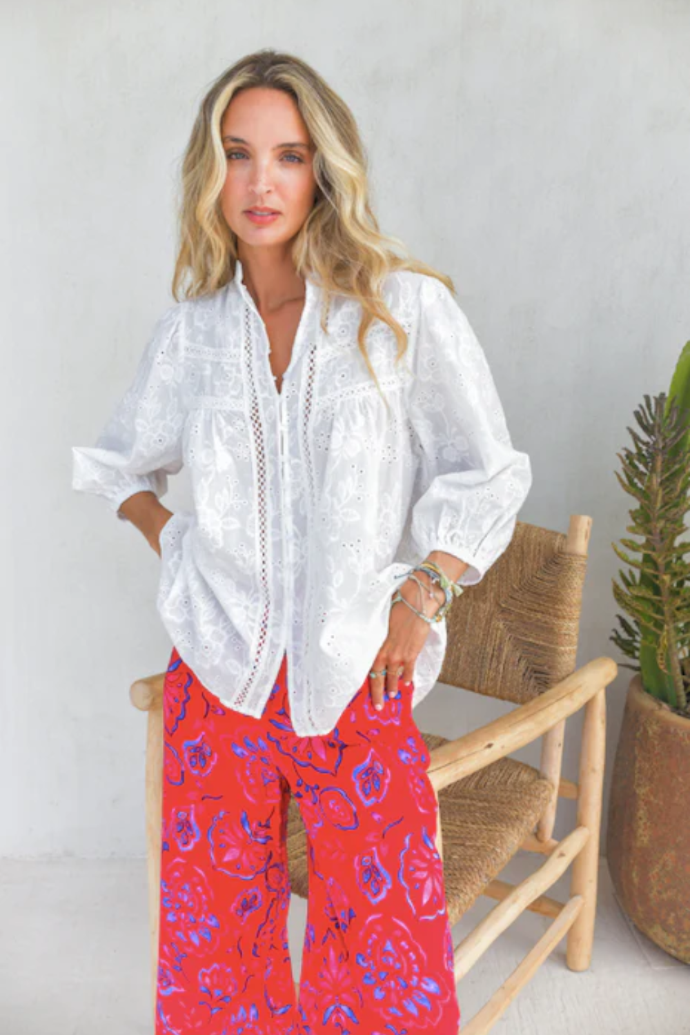 Load image into Gallery viewer, Moon Flower Collection Bee Blouse
