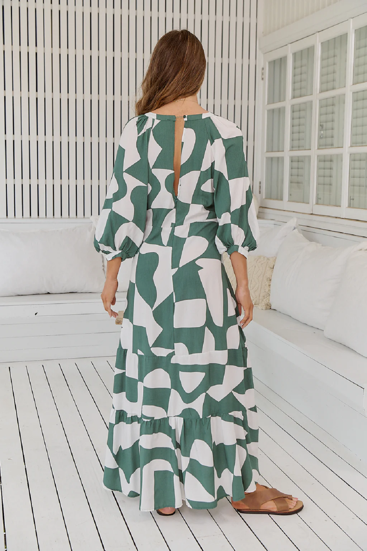 Load image into Gallery viewer, New Jersey Print Maisie Maxi Dress - Dress
