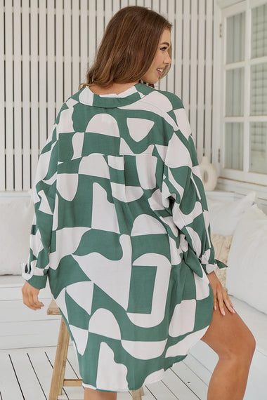 New Jersey Print River Shirt - Top